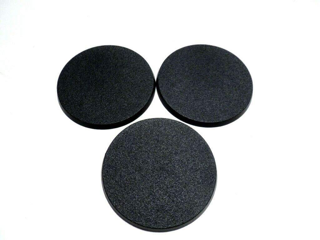 Lot Of 3 80Mm Round Bases For Warhammer 40K & Aos Gw Leviathan & Kavalos