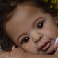 KOKOMANDY Reborn Baby Dolls - Biracial, 21in African American Realistic Ethnic Silicone Toddler Doll