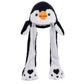 Arcimatto Animal Hat Plush Penguin Dress Up Cosplay Party Christmas Holiday Cute Cap for Kids Adults (Black Penguin)