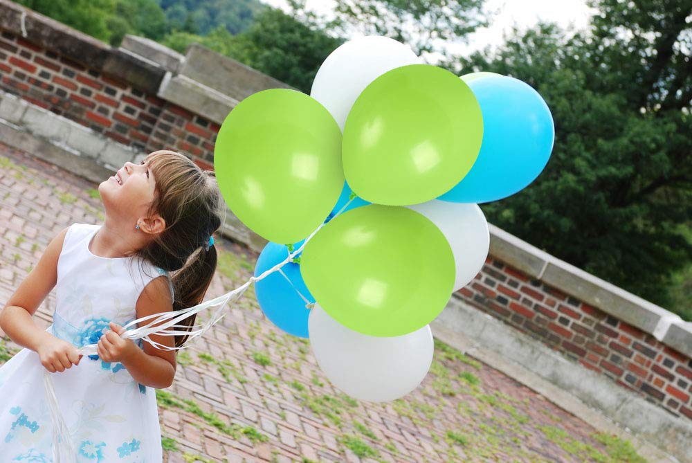 Treasures Gifted Lime Green Balloons - Light Green Balloons - Latex Party Balloons - Neon Green Balloons - Apple Green Balloons