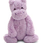 Jellycat Bashful Lilac Hippo Stuffed Animal  Medium 12 inches - Hippopotamus Plush Toy - Classic Children's Gift