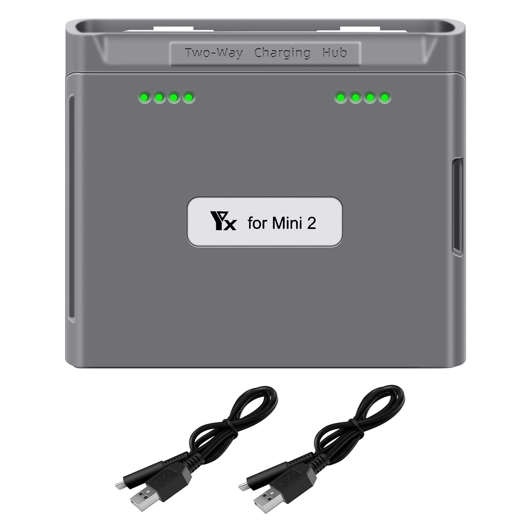 Hanatora Two-Way Battery Charging Hub And Check Battery Level For Dji Mini 4K/2/Se Drone,Charge Two Batteries In Sequence,Charge