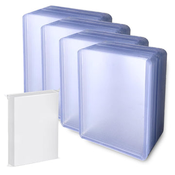 100Ct Top Loaders And 100Ct Card Sleeves,Card Protectors Hard Plastic, 3 X 4 Regular Fit For Trading Card,Baseball Card, Sports