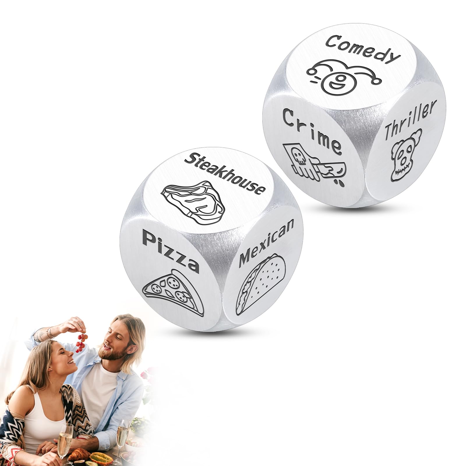 6th Anniversary Dice Gift 6 Year Anniversary Dice Gift for Women Men 6th Anniversary Iron Gift for Wife Husband 6th Anniversary 