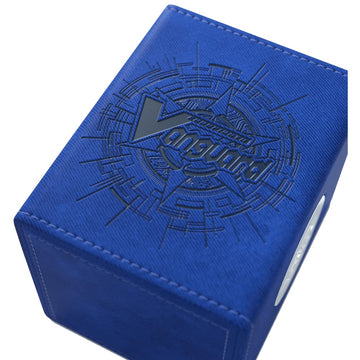 Gamegenic Cardfight!! Vanguard Nation'S Vault | Premium Deck Box | Holds Up To 50 Double-Sleeved Cards | Extra Drawer For Power Counters And Accessories | Dark States - Blue Color | Made