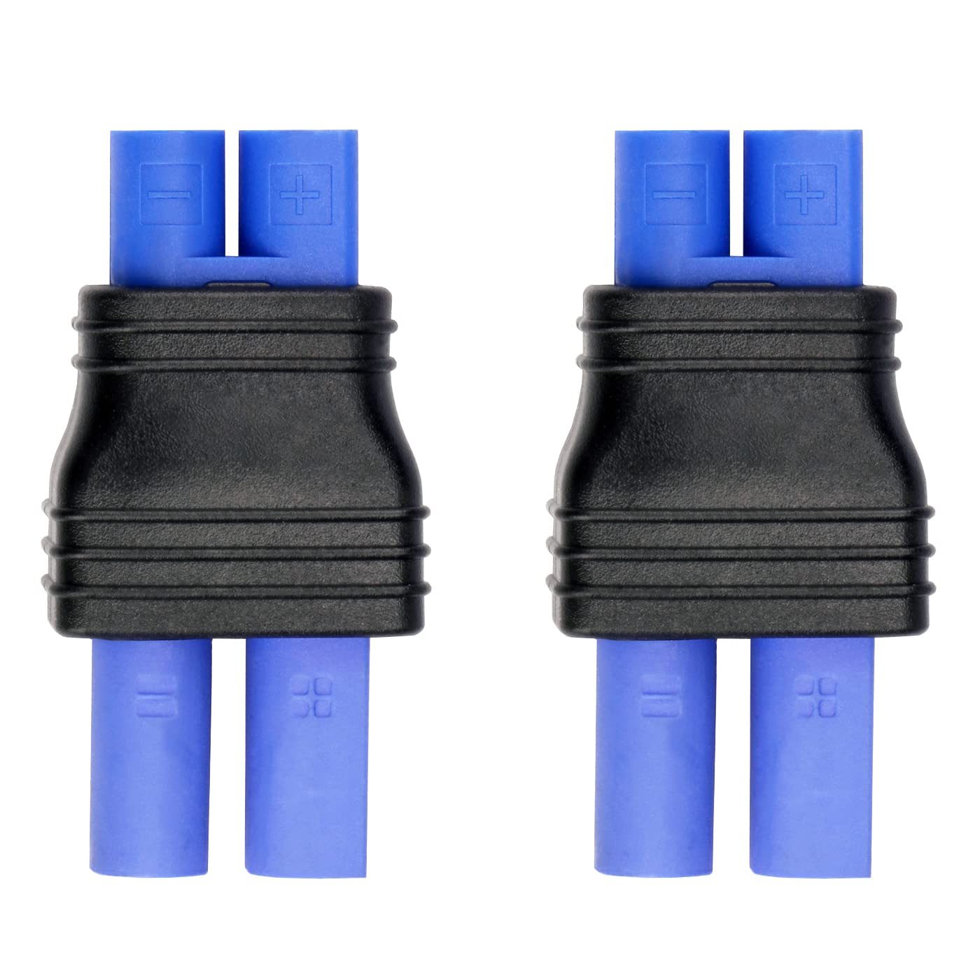 WOODGUILIN 2 Pcs Ec3 Male Plug to Ec5 Female Connector Plug Adapter for RC Lipo Battery Ec3 Plug to Ec5 Connection(2 Pack Ec3-Ec