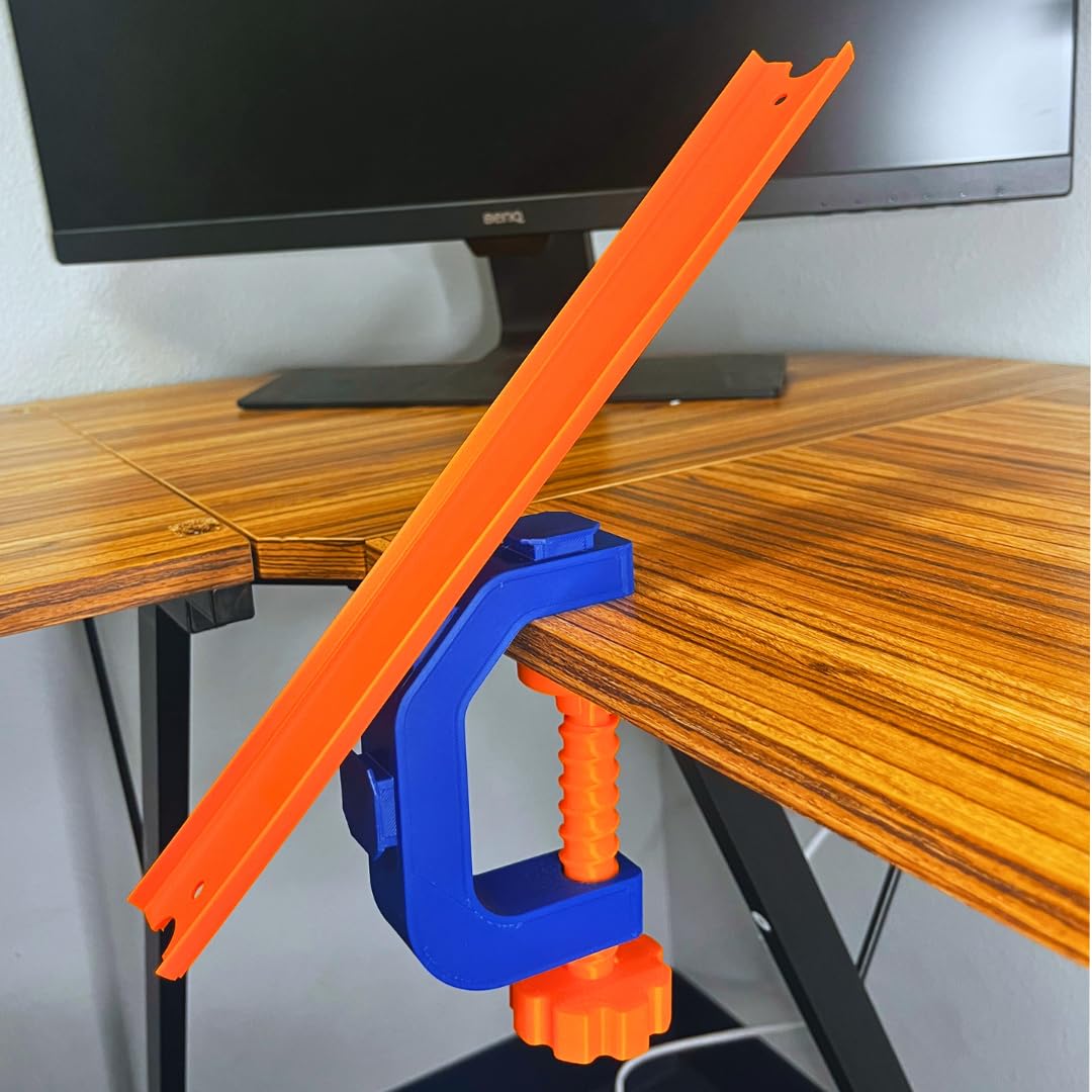Clamp Attachment Compatible With Hot Wheels Racetracks | Clamp For Attaching To Tables For Toy Racetracks | Create Epic Racetrac
