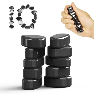Caturledas 10 Pcs Ferrite Putty Stones, Fidget Toys Rocks For Office Stress Anxiety Relief, Executive Desk Toys For Men Women Ad