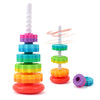 Baby Spinning Stacking Toys, 1-3 Rainbow Ring Stacker Montessori Toys For Babies, Sensory Toys For Toddlers, Christmas And Birth