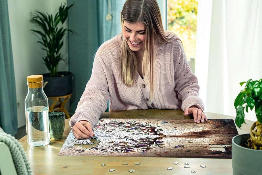 Ravensburger 1000 Piece Jigsaw Puzzle - Fantasy Magical Deer, Multicoloured, Cardboard, Model 15018 for Adults & Kids 12+