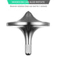 CHEETOP Stainless Steel Spinning Top  enhanced Exquisite Perfect Balance Well Made Metal Desk EDC Little Fidget Toy  Spin Long Time Over 6 Minutes  Great Value (Silver Medium Diameter 29mm)