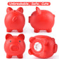 Pjdrllc Large Piggy Bank, Unbreakable Plastic Money Bank, Coin Bank For Girls And Boys, Large Size Piggy Banks, Practical Gifts For Birthday, Easter, Christmas (Red)