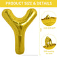 Toniful 40 Inch Large Gold Letter Y Balloons Helium Balloons,Foil Mylar Big Balloons For Birthday Party Anniversary Supplies Dec