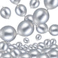 100 Pcs Link Balloon Linking Balloon Latex Linkable Balloons Connected Wedding Party Decoration (Metallic Silver, 10 Inch)