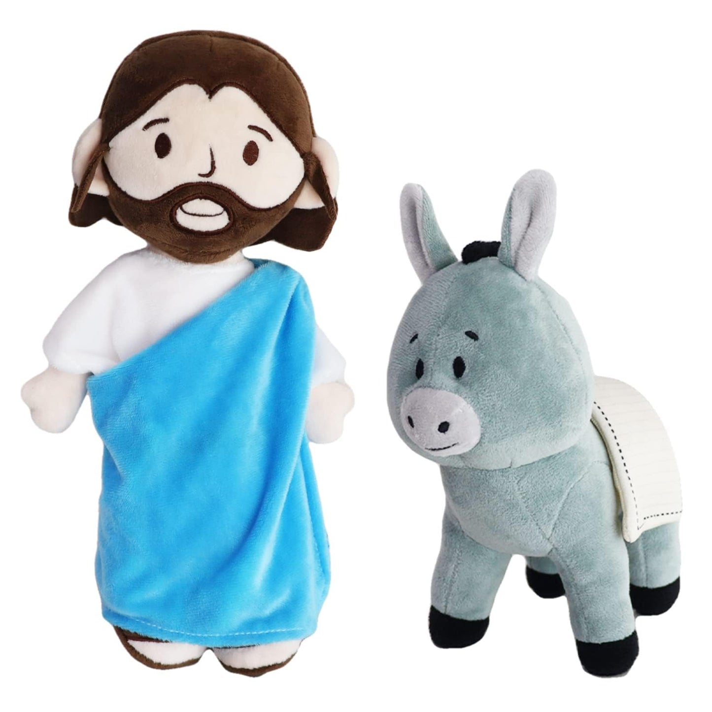 Yelakey Jesus Rides A Donkey Plush Doll Guardian Angel Stuffed Animal Christ Savior Christian Religious Classic Religious God Pl