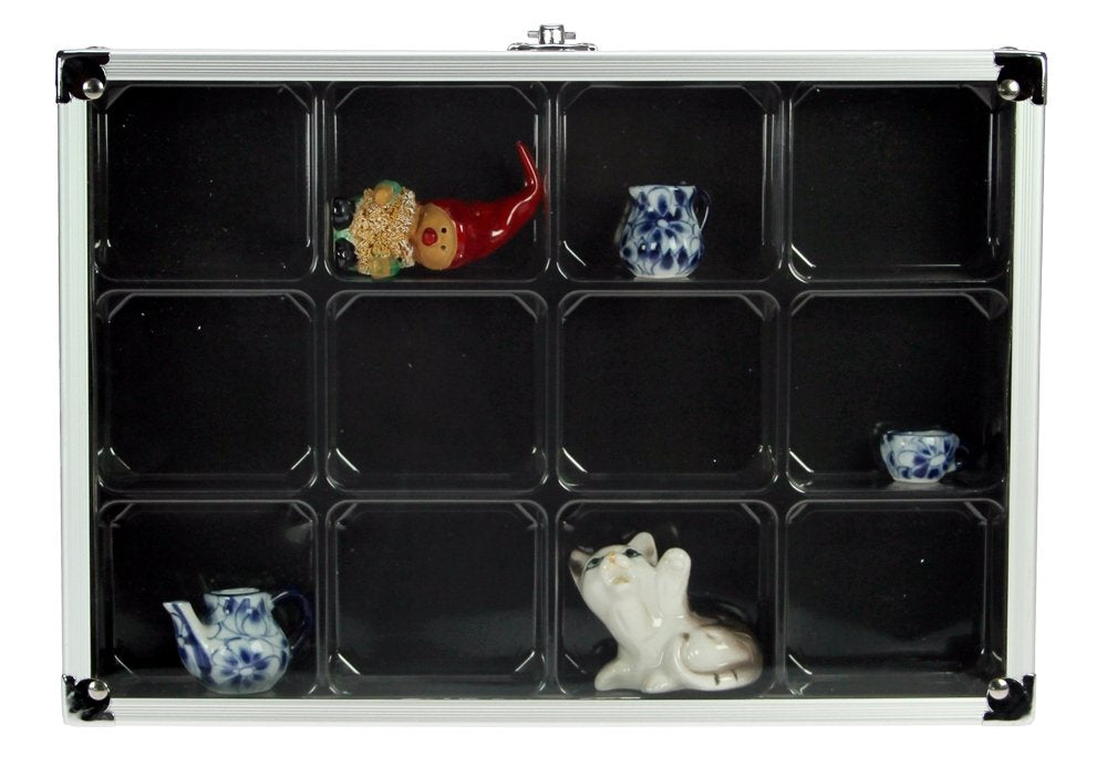 Safe Lego, Rock, Gem & Mineral Display Case  Aluminum