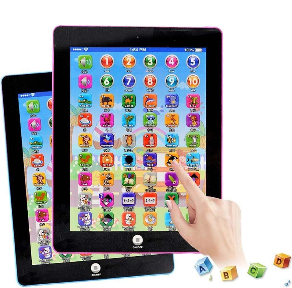 Kids Fun Tablet - Touch & Learn Phone, Number Learning, ABCs, Spelling, Animal Games, Melodies Educational Toy