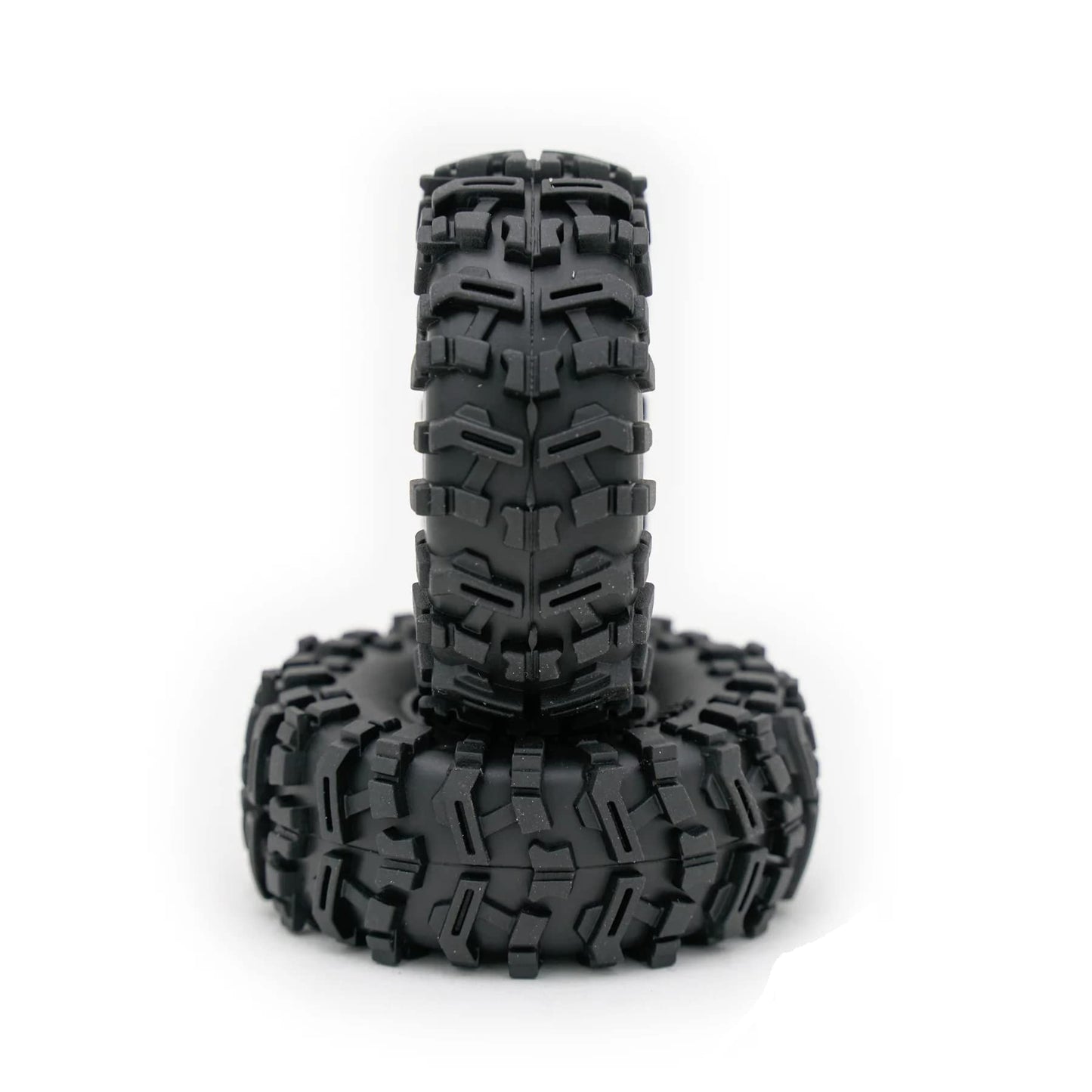 Little Guy Racing Swamp King M/T (64mm) 1.0 Inch Tires Compatible with 1/24 RC Axial SCX24, RGT, Element, Enduro, URUAV (4 Tires