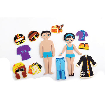 Edushape Magic Creations Foam Sticker Imaginative Bath Tub Activity Play Set, Fashion Theme