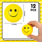 Lovestown 40Pcs Stress Balls Bulk, 2 Inch Smiley Face Stress Balls Mini Yellow Stress Relief Balls For Kids School Carnival Reward Party Bag