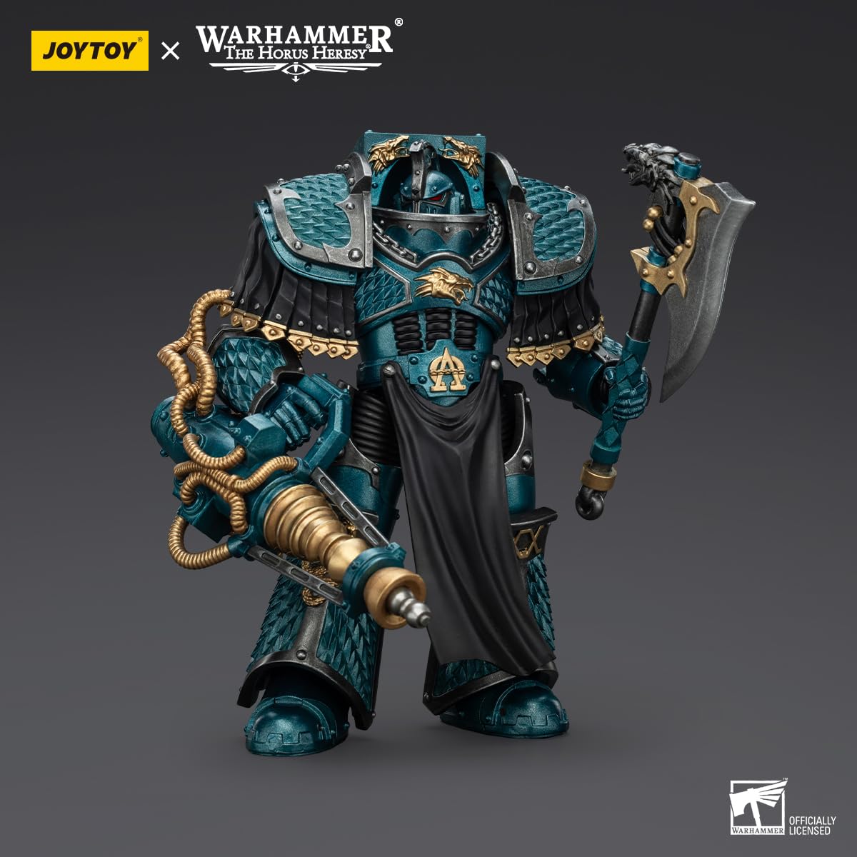 malt-inspiredISE JOYTOY 1/18 Action Figures - Warhammer The Horus Heresy Alpha Legion Lernaean Terminator with Conversion Beam Cannon - 5 Classic Character Collectible Age 15 and Above
