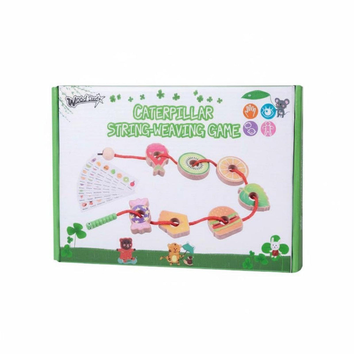 EcomistiqWooden Lacing Game Early Learning Threading Toy Educational Kids Bead Threading Set For Young Children, Preschool, Clas