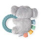 Itzy Ritzy - Ritzy Rattle Pal With Teether - Baby Teething Toy Features A Minky Plush Character, Gentle Rattle Sound & Soft Teether Toy For Newborn (Koala)