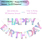 Litaus, Iridescent Happy Birthday Banner - Pre-Strung, 9 Ft, No Diy | Birthday Decorations | Happy Birthday Sign For Birthday De