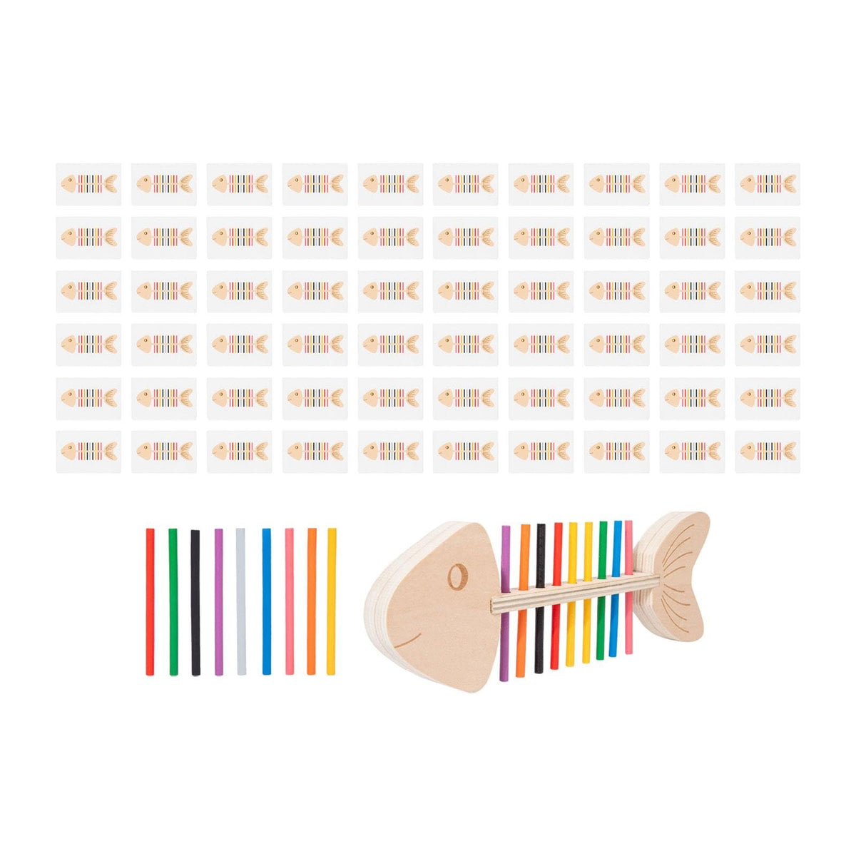 Enakshi Montessori Educational Toy Fish Bone Sorting Toy For Boy Girls Kid Preschool|Baby | Toys For Baby | Developmental Baby T