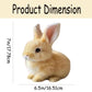 Yeopopshop Super Realistic Bunny Toys, Interactive Electronic Pet Toys, Fluffy That Can Breathe And Move, Easter Plush Bunny Chi