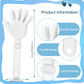 Zcysrlqin 24 Pcs White Hand Clappers 7.5 Inch Clappers Noisemakers Noise Makers Party Favors Plastic Party Clapper For Sporting