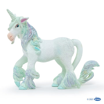 Papo -Hand-Painted - Figurine -The Enchanted World -Ice Unicorn -39104 - Collectible - For Children - Suitable For Boys And Girls - From 3 Years Old