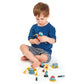 Tender Leaf Toys - Robot Construction - 17 Pieces Wooden Construction Set To Build And Stack 3 Robot In Endless Variations - Develops Problem Solving Skills And Imaginative Play For Children 3+