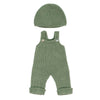 Miniland Clothes For Dolls 15'' Knitted Outfit Overall & Beanie Hat - Eco, Made In Spain, Quality, Role Play, Educational