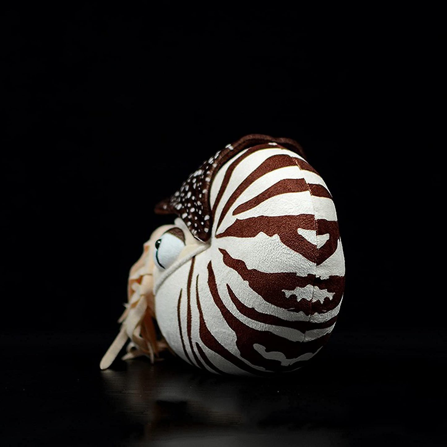 ZHONGXIN MADE Nautilus Plush Toy - 8 Inch Soft Sea Life Stuffed Animal, Brown, Lifelike Design, Perfect Gift for Kids