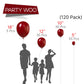 Partywoo Ruby Red Balloons 120 Pcs Different Sizes Pack Of 18 12 10 5 Inch Maroon Balloon Arch Kit Garland For Valentine'S Day Graduation Wedding Christmas Birthday Party Decorations Red-Y75