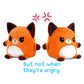 Teeturtle - Plushmates - Magnetic Reversible Plushies That Hold Hands When Happy - Fox - Huggable And Soft Sensory Fidget Toy St