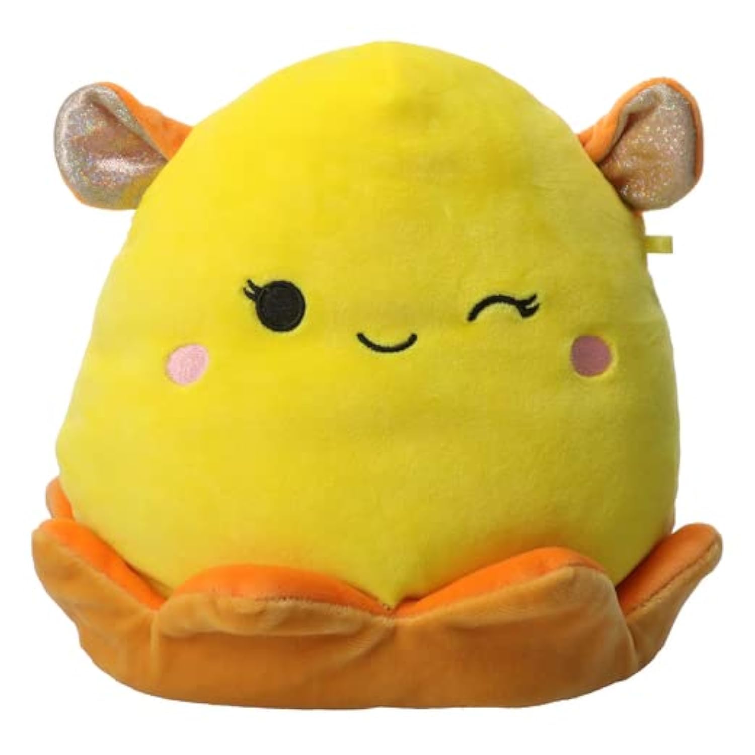 Squishmallows Kellytoy 2022 7 ' ' Winter Dumbo Octopus - Includes Stickers, Yellow
