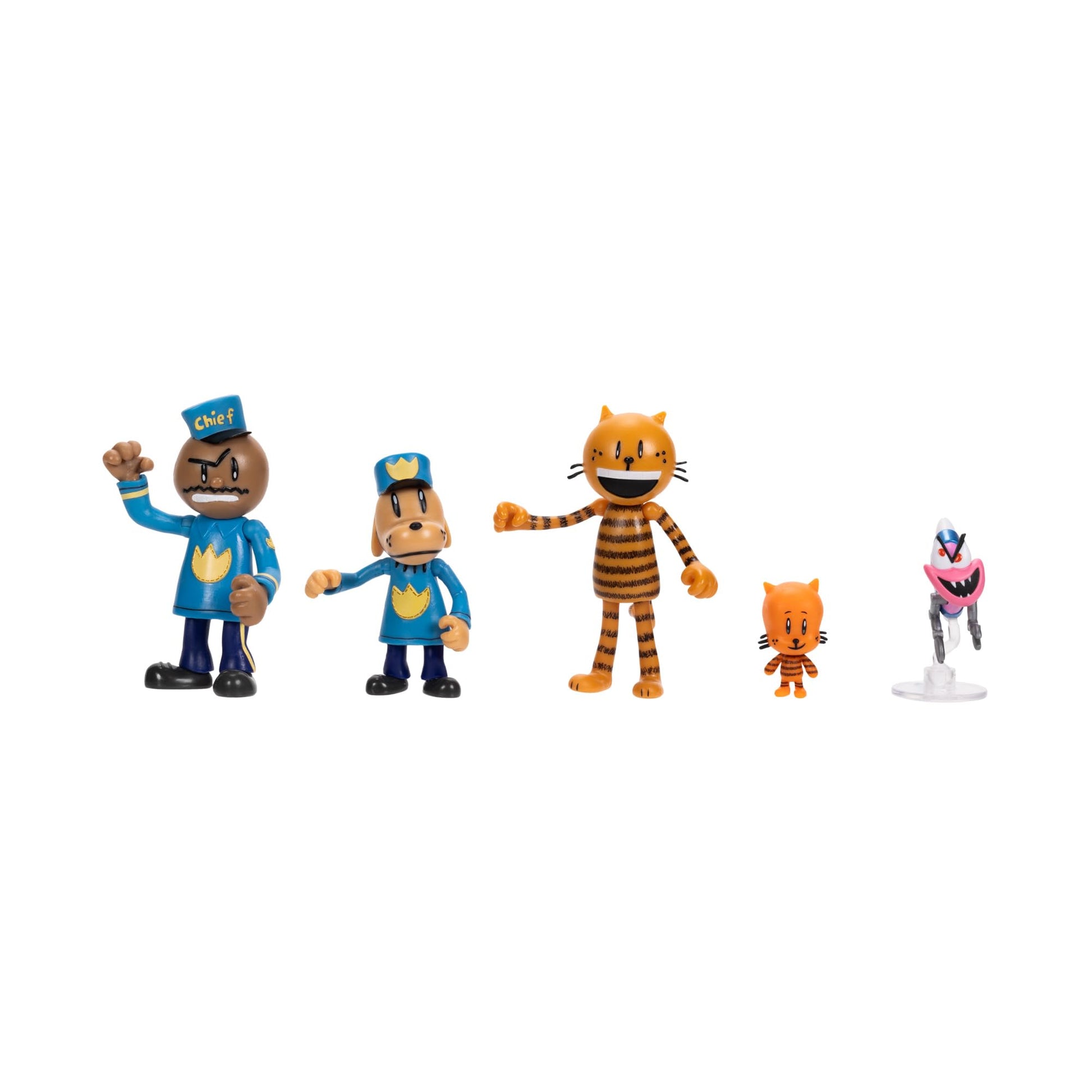 Dog Man Movie Action Figures Multipack Set, Includes 2.5 Inch Scale Figures - Inspired by The Dog Man Movie Toys, Lil Petey, Pet