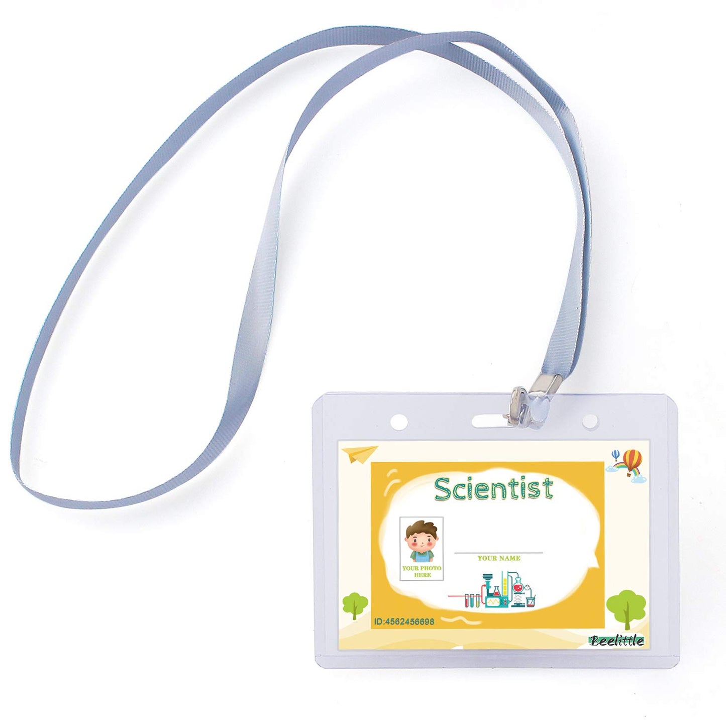 Beelittle Science Lab Kit For Kids Children'S Scientist Lab Coat With Goggles Id Card Science Experiment Set For Scientist Costume Dress Up Role Play Laboratory Learning Toy For Age 3-10 (Set A)