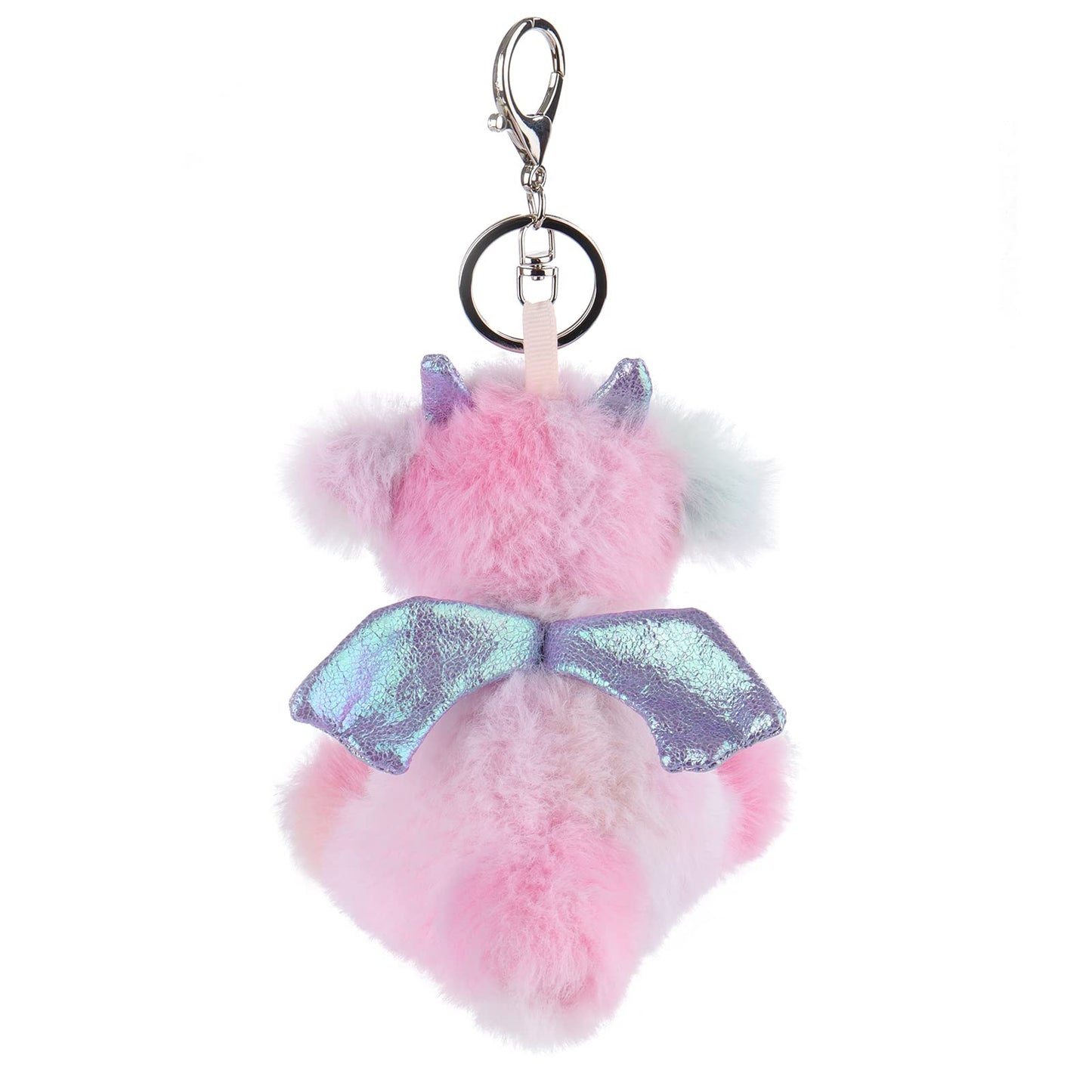 Apricot Lamb Cute Toys Plush Black Dragon Dinosaur Stuffed Animal Soft Keychain For Kids Bag, Purse, Backpack, Handbag (Black Dragon，3.9 Inches)