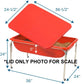 Children'S Factory 24'' Large Sensory Table, Sandbox With Lid, Water Table For Kids, Red