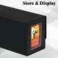 Swaitee Trading Card Storage Box,Sports Card Storage With Commander Card Slot And Powerful Magnets, Toploaders Storage Box Fits