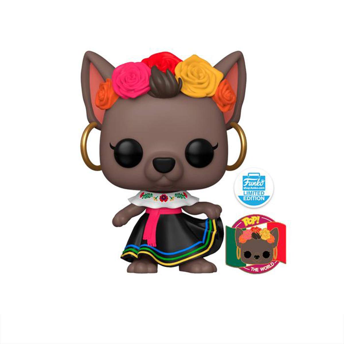Funko POP! Around The World #05 Rosa Exclusive Vinyl Figure with Pin - Red