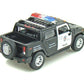 KiNSMART H2 Hummer SUT Police Truck Interceptor 5'' 1:36 Scale Die Cast Metal Model Toy