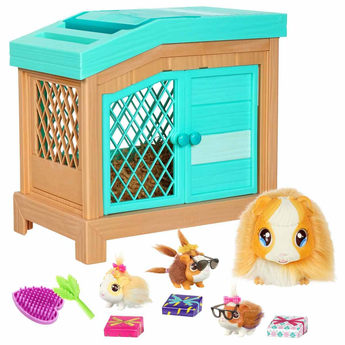 Little Live Pets - Mama Surprise | Soft, Interactive Guinea Pig And Her Hutch, And Her 3 Babies. 20+ Sounds & Reactions. For Kids Ages 4+, Multicolor, 7.8 X 11.93 X 11.38 Inches
