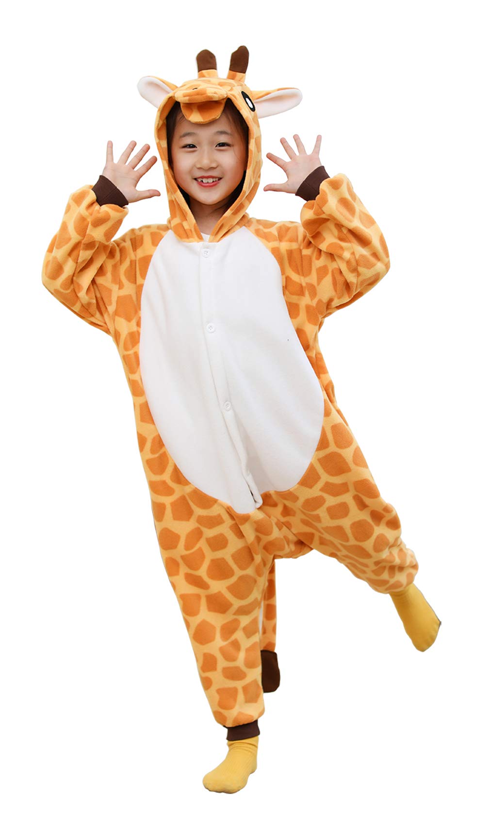 Kianmacar Kids Animal Onesie Pajamas Halloween Costume Cosplay Sleepwear (Age:Over 6 Years Old)
