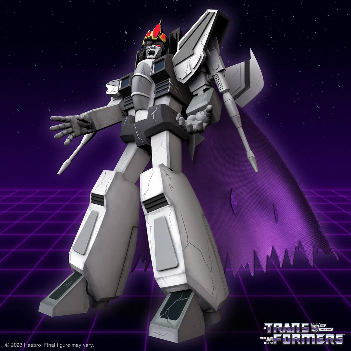 Super7 Transformers King Starscream (Fallen) - Ultimates! 7 In Action Figure