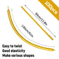 100Pcs 260 Balloons Metallic Gold Long Balloons For Balloon Animals, Gold Skinny Latex Twisting Balloon For Animals Modeling Chr