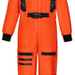 Costumerry Astronaut Costume For Kids Nasa Space Pilot Toddler Boys Birthday Halloween Costumes (Orange, 5-7 Years)